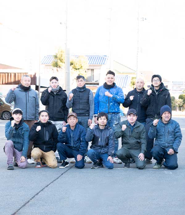 専属職人による安心・迅速な施工