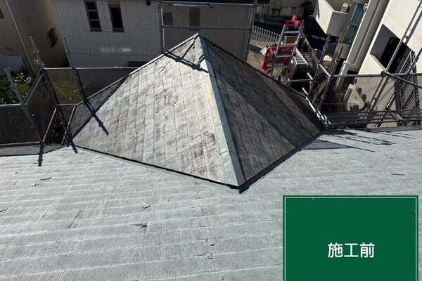 武蔵村山市にて屋根修理〈雹害による屋根のひび割れ・火災保険利用〉 施工前